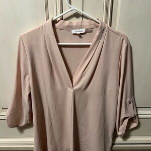 Calvin Klein Women's Soft Pink Blouse